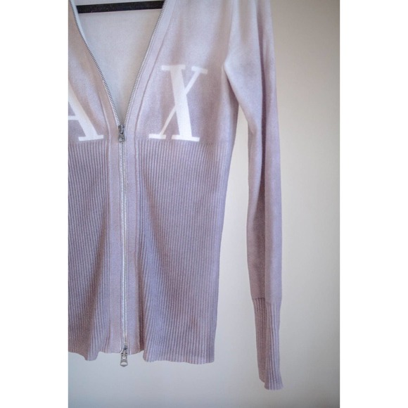A/X Armani Exchange Women’s Ombre Zip Up Sweater SZ S - Picture 3 of 8